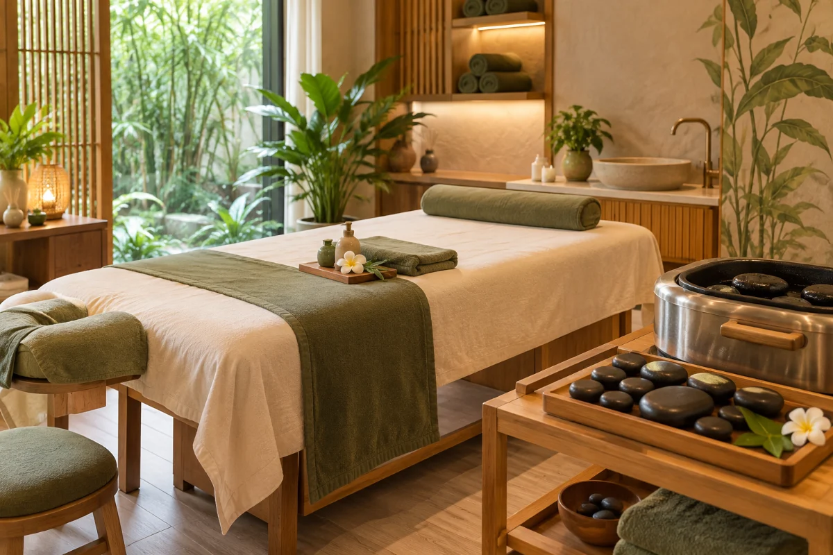 Phòng massage đá nóng – An Nhiên